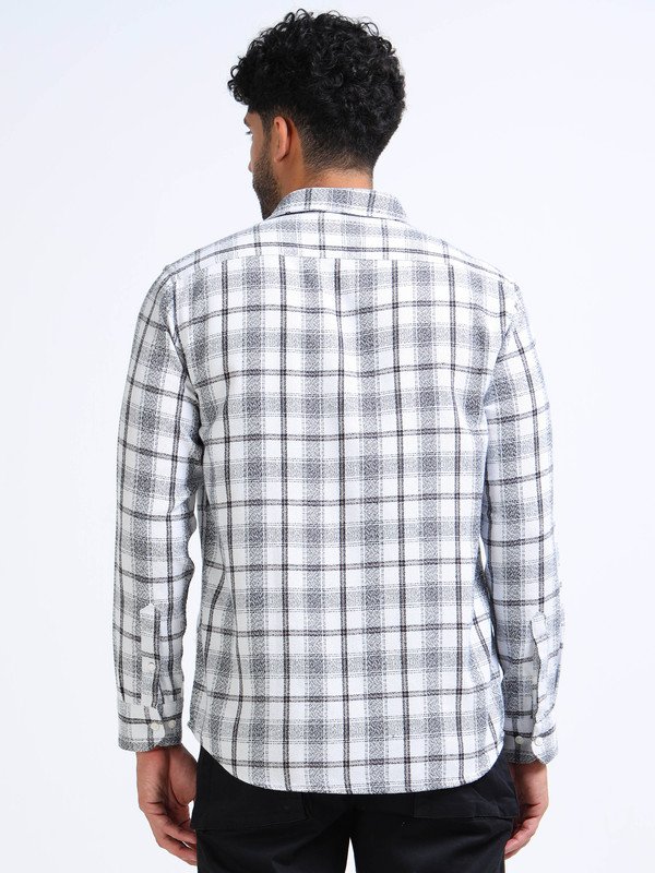 Men’s Plaid Casual Shirt | Full Sleeve | Button-Down | Regular Fit | Smart Casual Wear for Top Wear online India