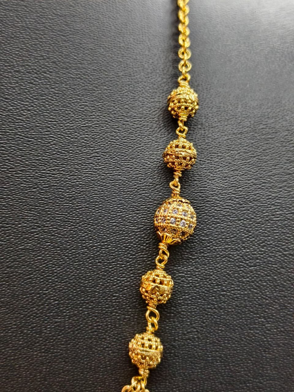 Layered Black Beads Gold Polish Mangal sutra Necklace for Women for Jewellery online India