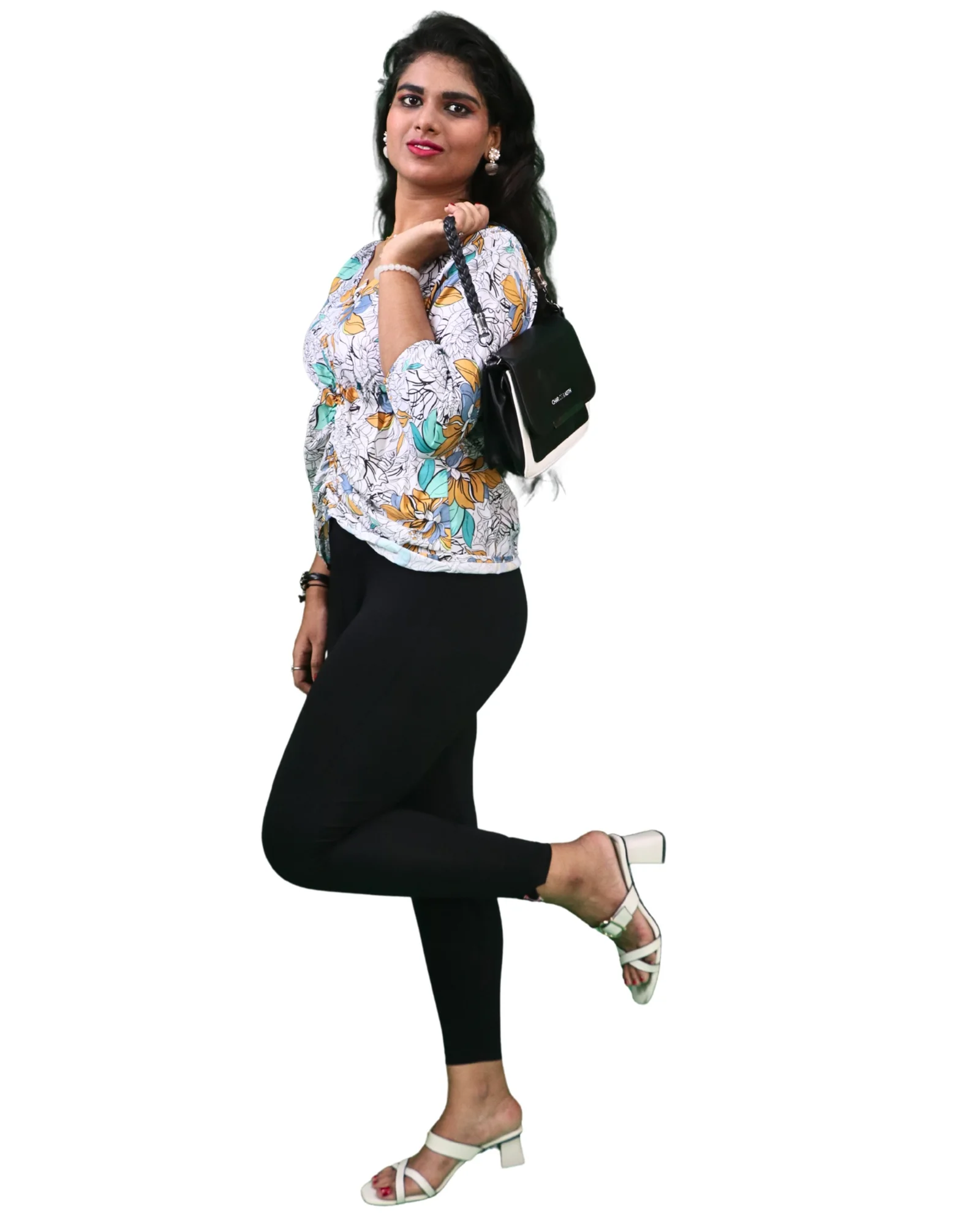 Kimai’s Ankle Length Leggings with Pocket Bio Wash Fabric 1