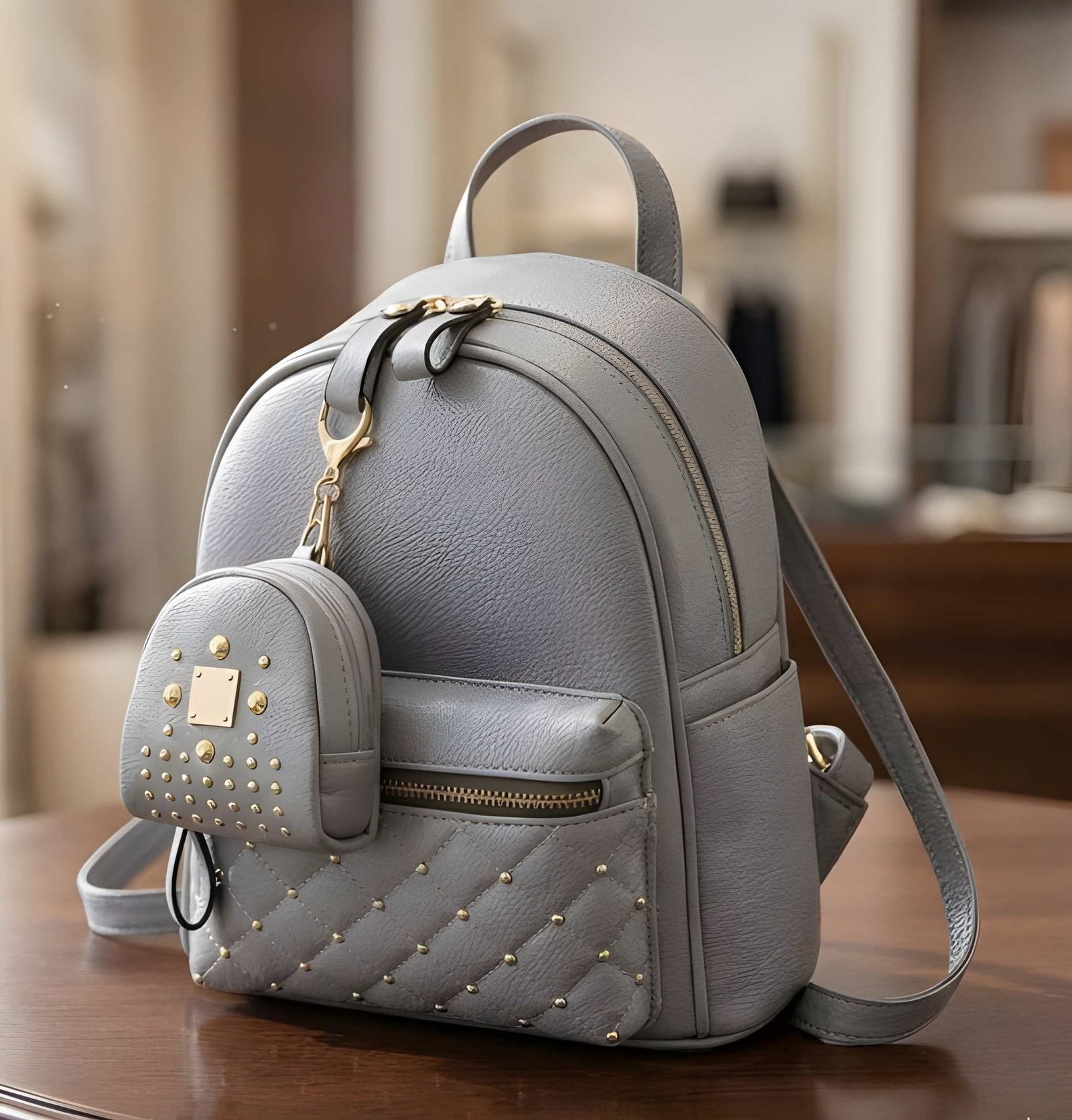 Women’s PU Leather Backpack | Stylish Lightweight College & School Bag with Front Pocket for Bags online India