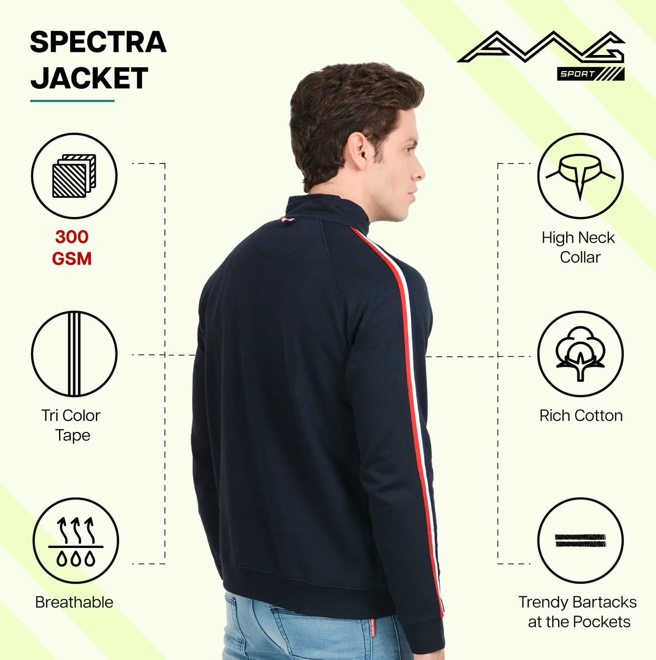 Stylish SPECTRA JACKET 300 GSM for Top Wear online India