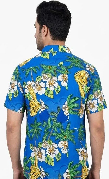 Mens elegant printed half sleeves rayon shirt for Top Wear online India