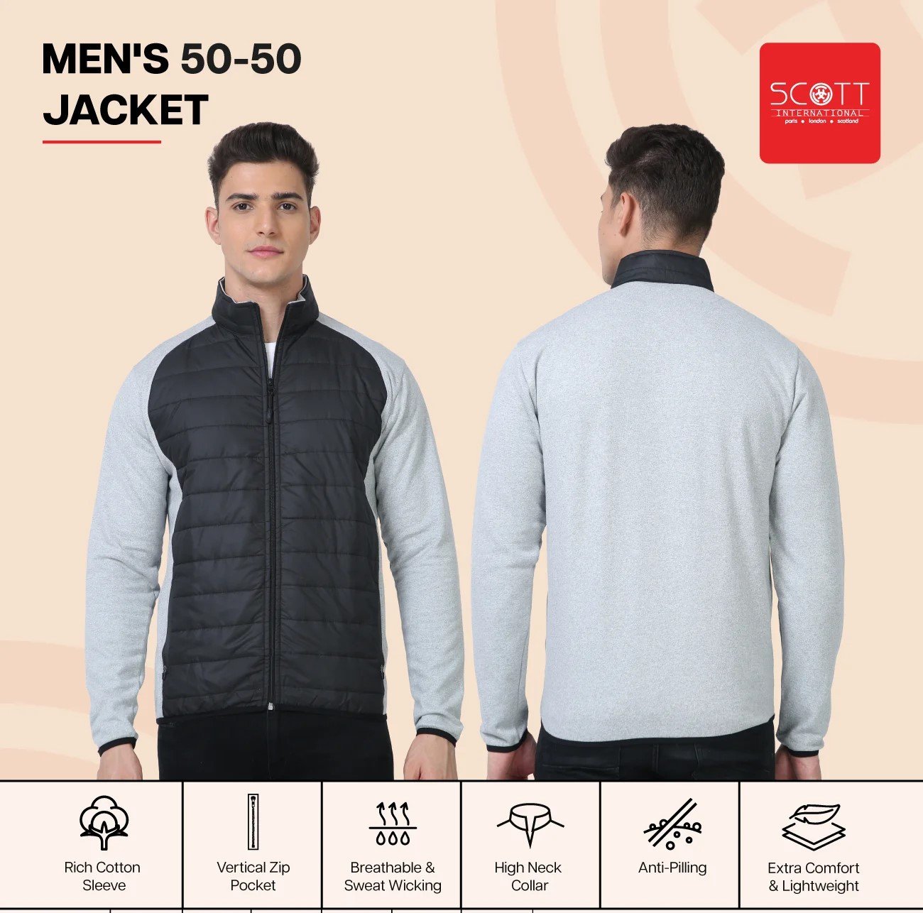 MEN’S 50-50 Stylish JACKET for Top Wear online India