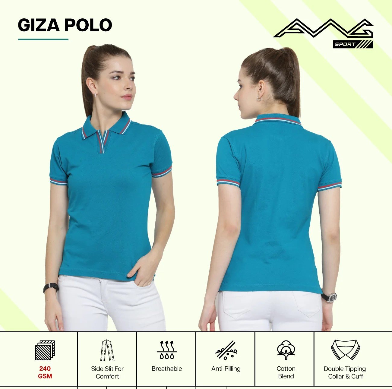 Elegant Women’s Giza Polo T-Shirt for Western Wear online India