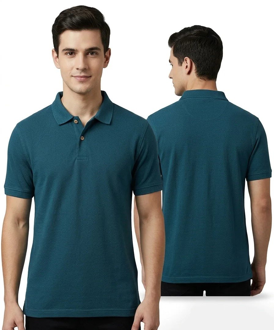 Men's Deccan Green collar T-shirt