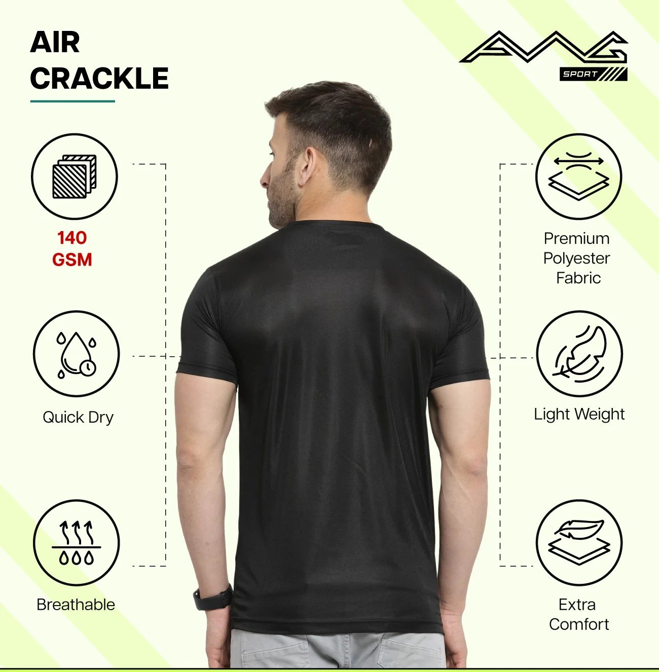 Men's AIR CRACKLE DRY FIT for Top Wear online India