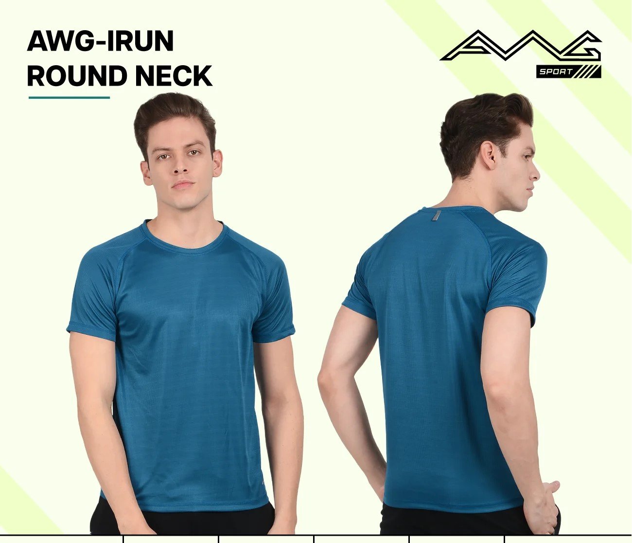AWG-IRUN ROUND NECK DRY FIT T-Shirt for Top Wear online India