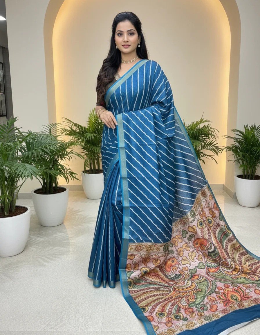 SilkLoom Pure Soft Tussar Silk Saree