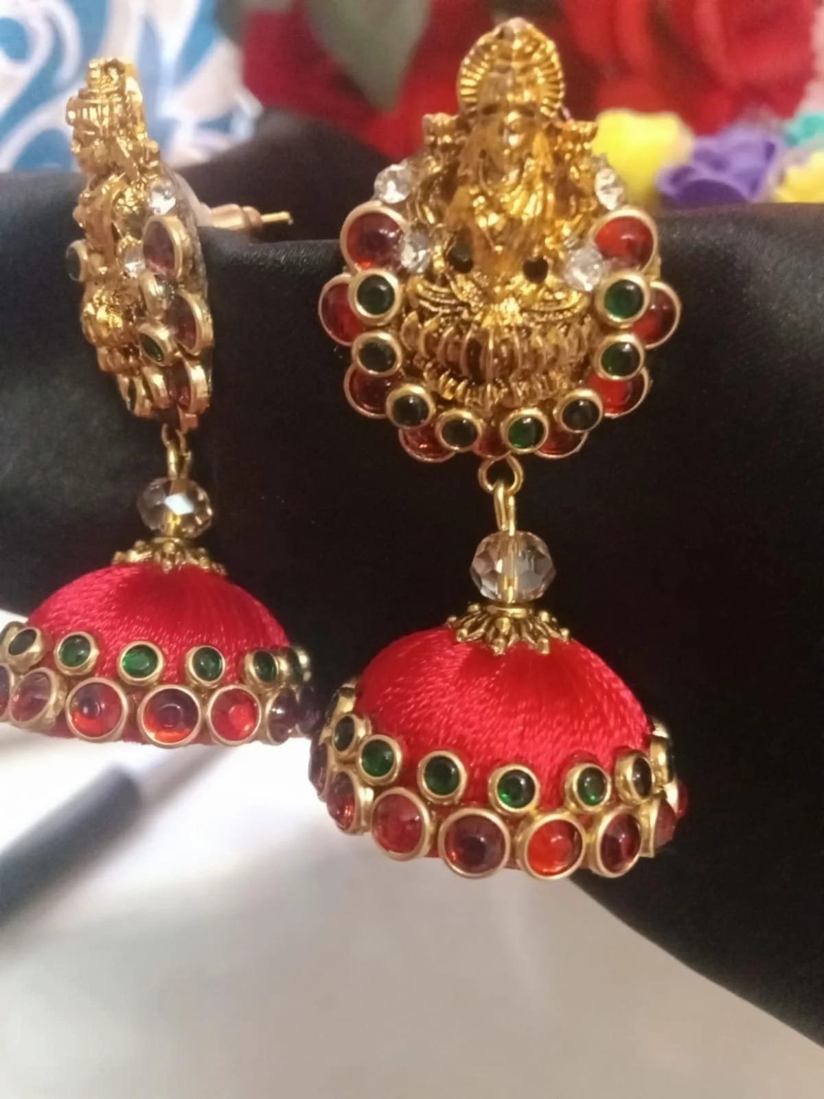 Traditional look Silk thread earrings