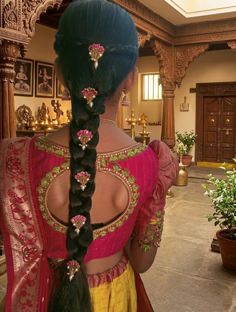 Bridal Jada Billalu Hair Accessories | South Indian Bridal Hair Jewellery