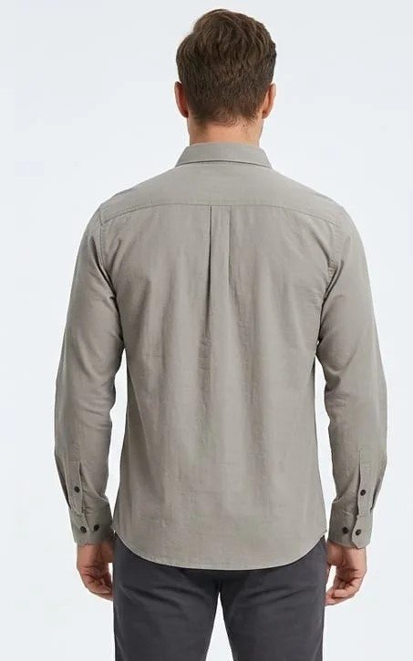 Men's Light grey Utility Casual Shirt – Full Sleeve Regular Fit for Formal Wear online India